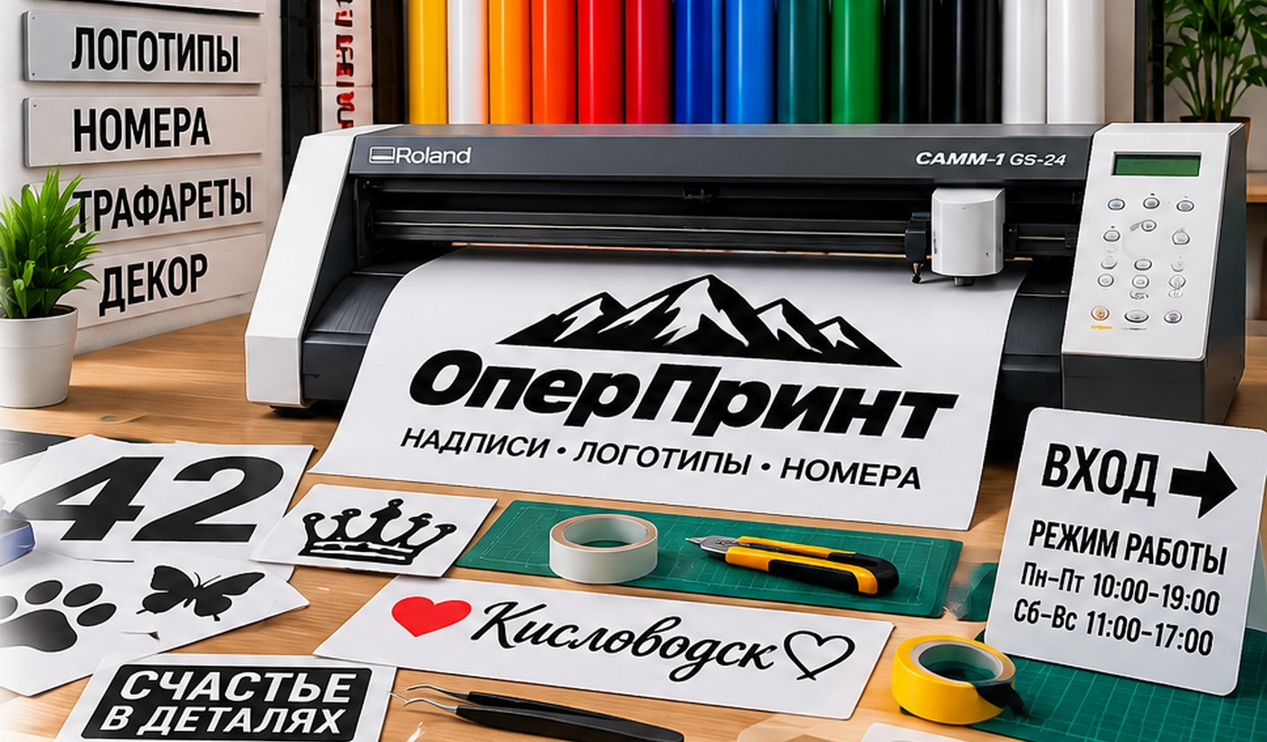 Плоттерная резка в Бюро ОперПринт