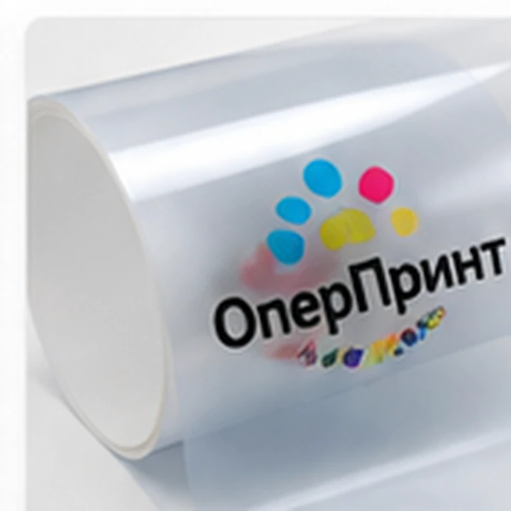 Прозрачная плёнка с белилами